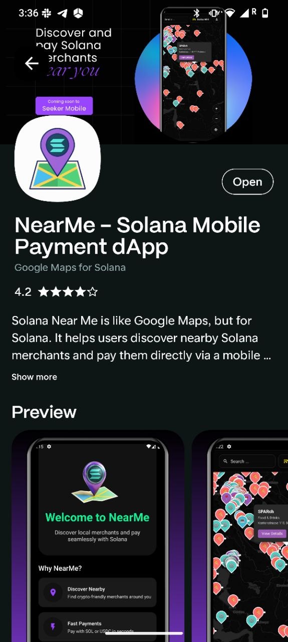 NearMe on the Seeker dApp Store